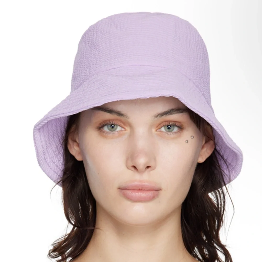 LIKE NEW GUIZIO SSENSE Exclusive Purple Mona Bucket Hat - Picture 1 of 3